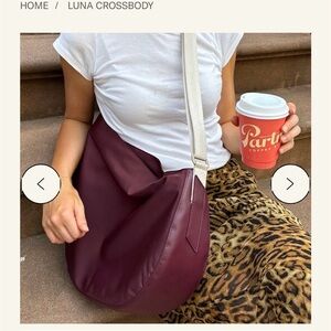 New STATE Luna Crossbody Bag in Burgundy